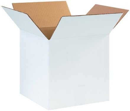 Corrugated Boxes, 10" x 10" x 10", White