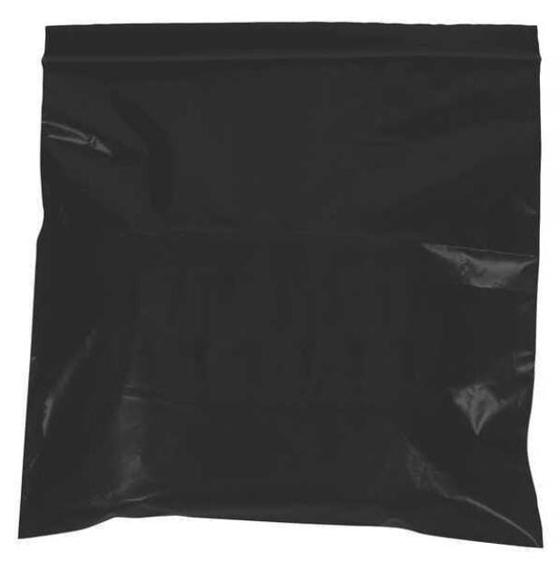 10" x 12" Poly Bags, 2 mil, Black