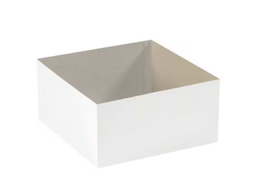 Deluxe Gift Box Bottoms, 12" x 12" x 6", White, 50/Case