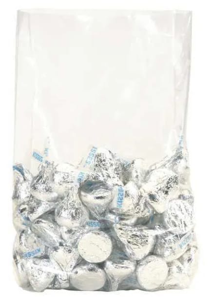 12" x 12" Gusseted Poly Bags, 3 mil, Clear