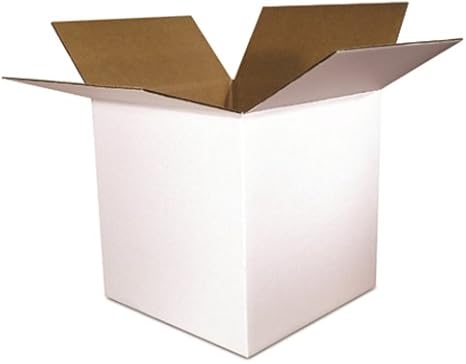 Corrugated Boxes, 12" x 12" x 12", White