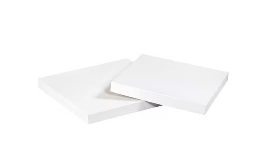 Deluxe Gift Box Lids, 4" x 4", White, 50/Case