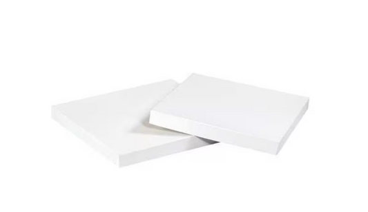 Deluxe Gift Box Lids, 4" x 4", White, 50/Case