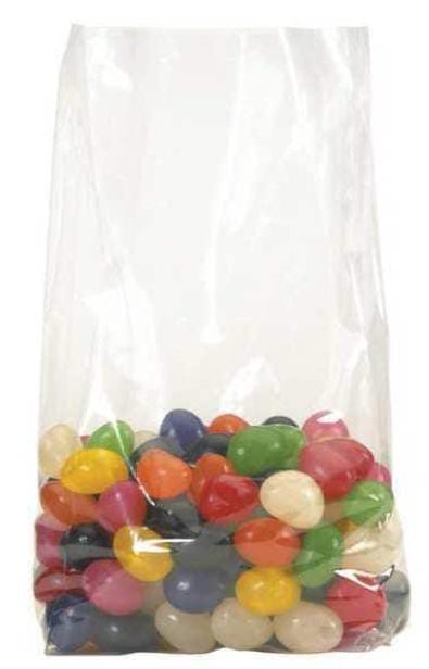 14" x 14" Gusseted Poly Bags, 2 mil, Clear