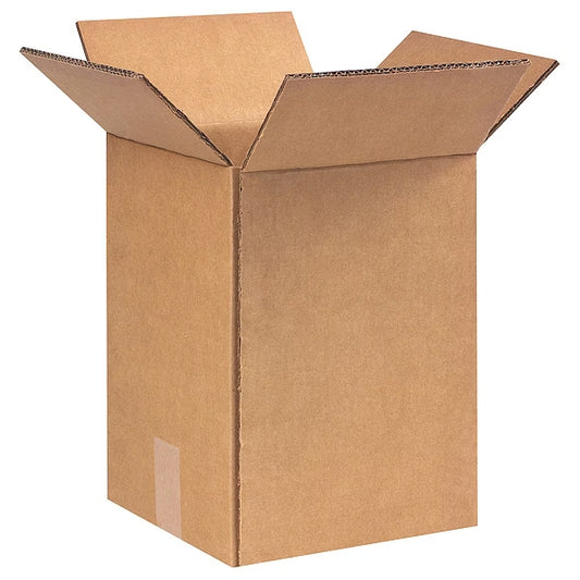 Corrugated Boxes: 9”X9”X12”, Kraft, Single layer