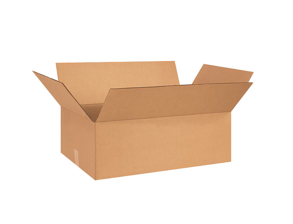 Flat Corrugated Boxes, 26" x 15" x 7", Kraft