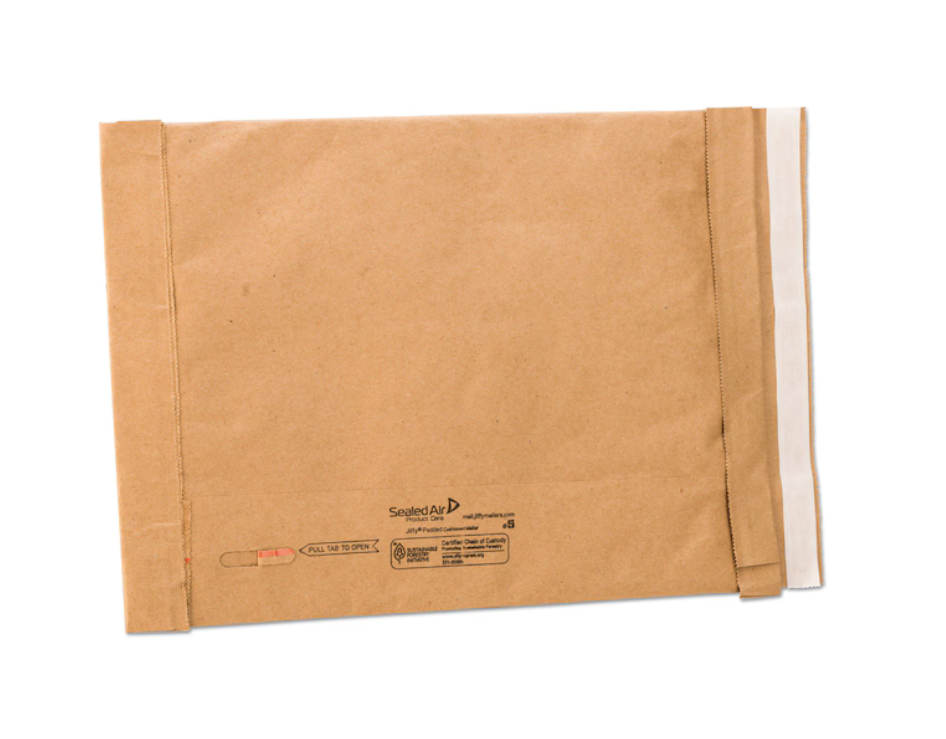 Padded Mailer, #0, Paper Lining, Self-Adhesive, 6x10, Kraft, PK250