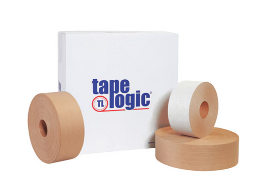 Tape Logic® #7500 Reinforced Water Activated Tape, 3" x 450', Kraft, 10/Case