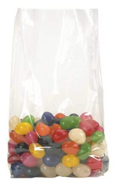 24" x 10" x 36" Gusseted Poly Bags, 2 mil, Clear