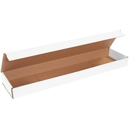 Corrugated Mailers, 26" x 6" x 2" White, 50/Bundle