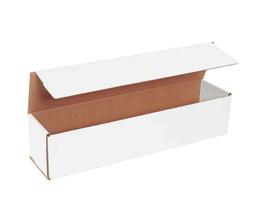 Corrugated Mailers, 20" x 4" x 4", White, 50/Bundle