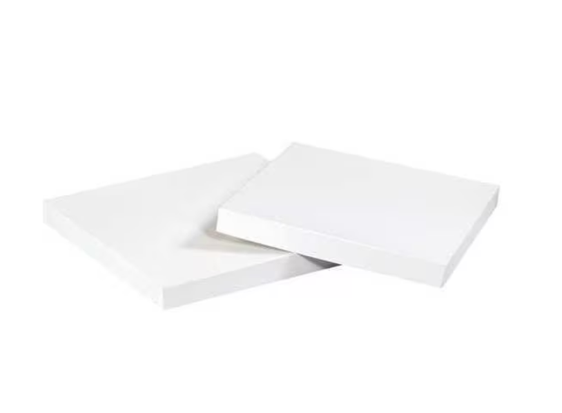 Deluxe Gift Box Lids, 6" x 6", White, 50/Case