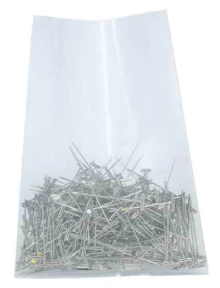 4" x 4" Flat Poly Bags, 4 mil, Clear