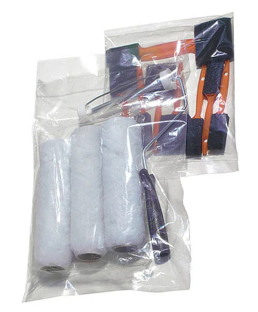 4" x 4" Open Poly Bags, 2 mil, Clear