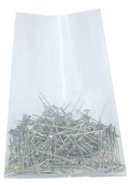 4" x 6" Flat Poly Bags, 4 mil, Clear