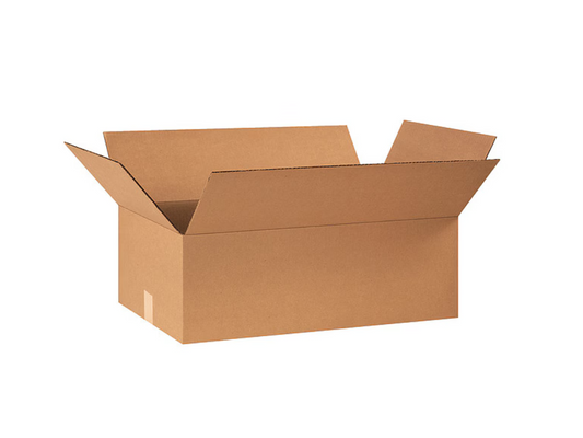 Flat Corrugated Boxes, 24" x 14" x 8", Kraft