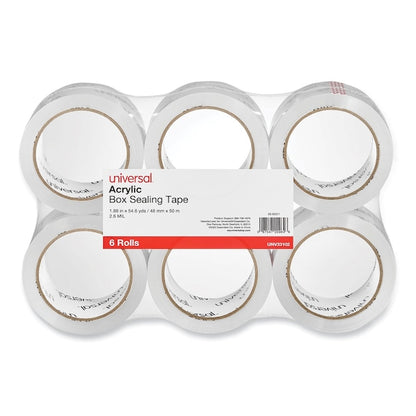 Moving and Storage Packing Tape, 3 in. Core, 1.88 in. x 54.6 yd, Clear, 6PK