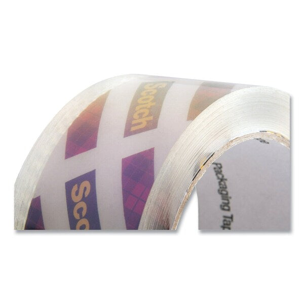 Box Lock Shipping Packaging Tape with Refillable Dispenser, 3 Core, 188 x 54.6 yds, Clear