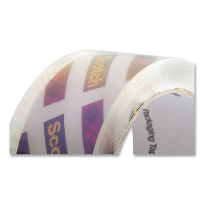 Box Lock Shipping Packaging Tape with Refillable Dispenser, 3 Core, 188 x 54.6 yds, Clear