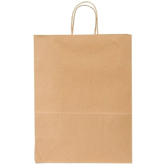 Duro Bag Dubl Life 87124 Shopping Bag, 60 lb Capacity, Kraft Paper, Brown