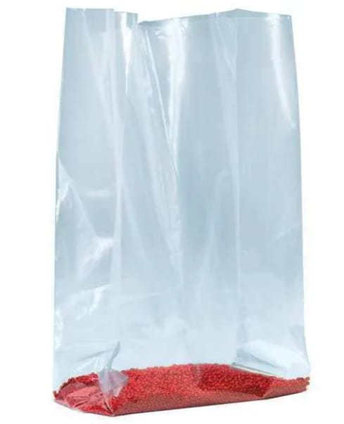 6" x 3" x 15" Gusseted Poly Bags, 1.5 mil, Clear