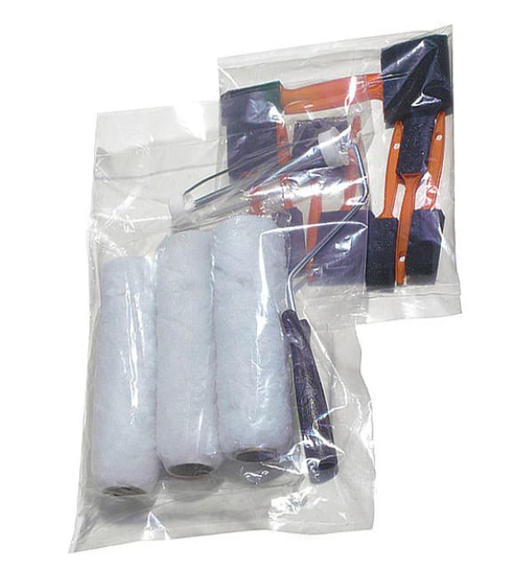 6" x 6" Open Poly Bags, 1 mil, Clear