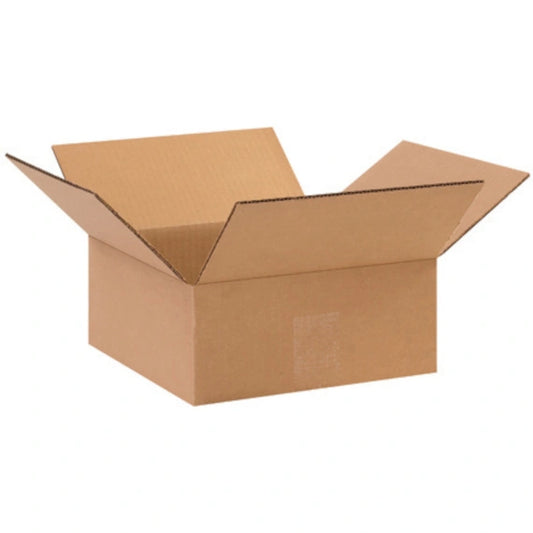 Flat Corrugated Boxes, 6" x 6" x 2", Kraft