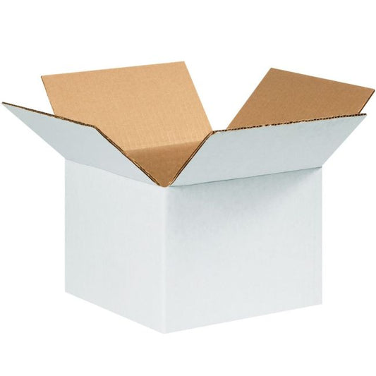 Corrugated Boxes, 6" x 6" x 4", White