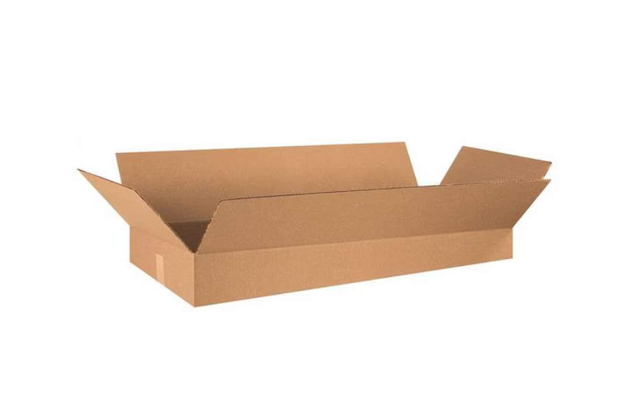 Flat Corrugated Boxes, 36" x 16" x 5", Kraft, 15/Bundle