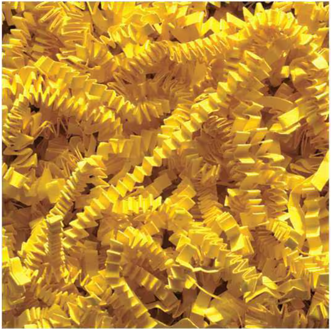 Crinkle Paper, 10 lb., Yellow, 1/Case