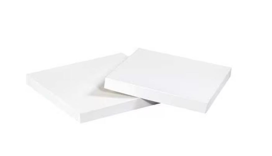 Deluxe Gift Box Lids, 8" x 8", White, 50/Case