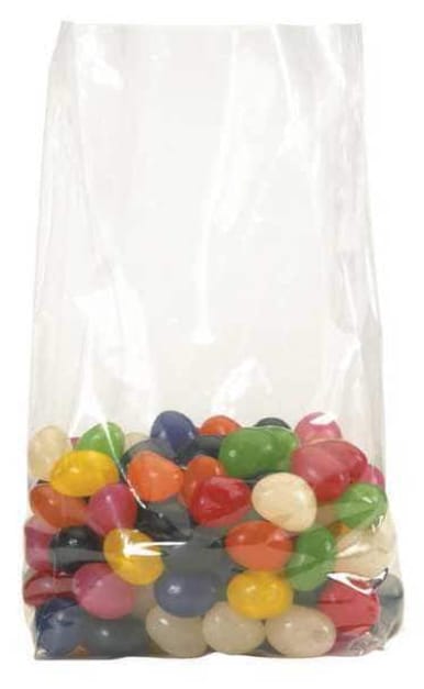 8" x 14" x 36" Gusseted Poly Bags, 2 mil, Clear