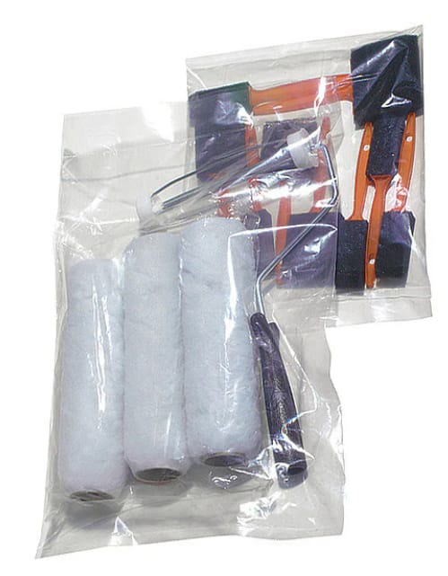 8" x 3" Open Poly Bags, 1.50 mil, Clear