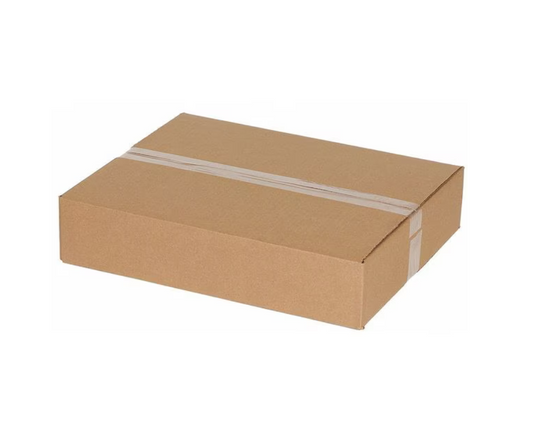 Flat Corrugated Boxes, 10" x 8" x 4", Kraft