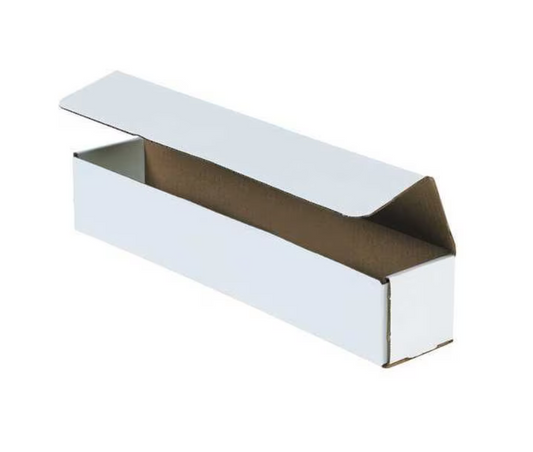 Corrugated Mailers, 12" x 2" x 2", White, 50/Bundle