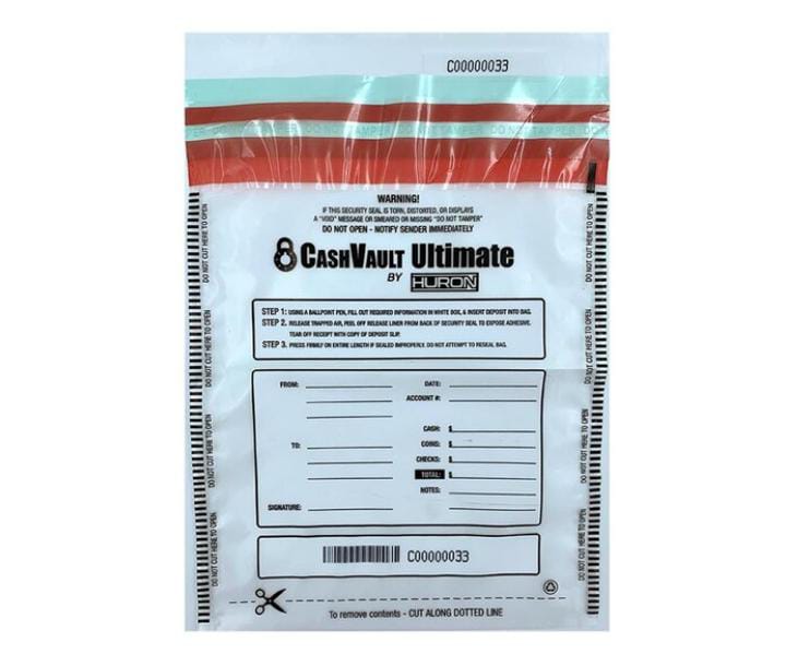 9 x 12 in Level 4 Tamper Evident Bag Clear 100PK