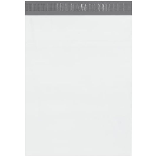 Poly Mailers with Tear Strip, 14 1/2" x 19", White, PK500