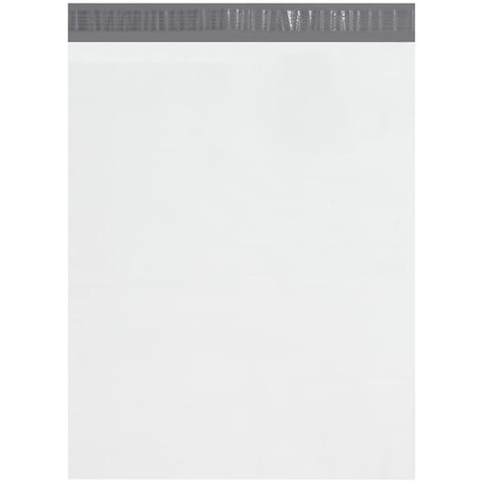 Poly Mailers with Tear Strip, 19" x 24", White, PK250