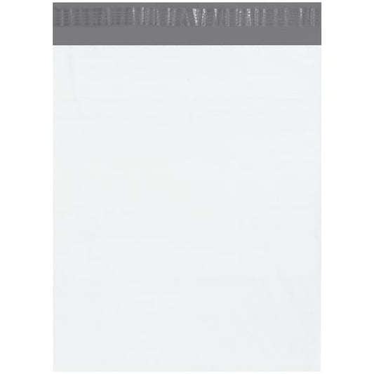 Poly Mailers with Tear Strip, 24" x 36", White, PK200