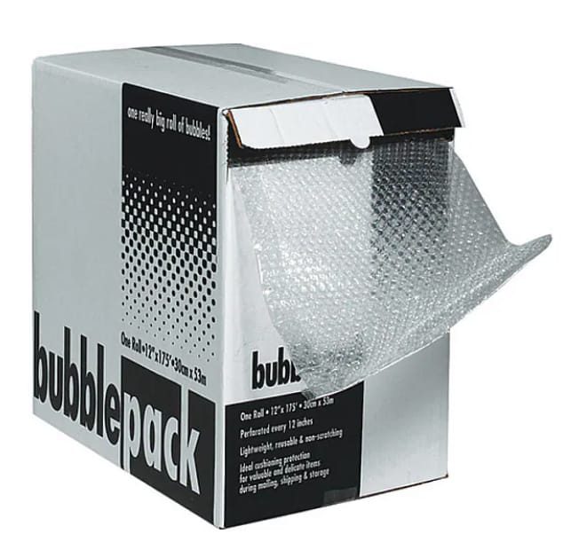 Bubble Dispenser Pack, 1/2" x 24" x 50', Clear, 1/Each