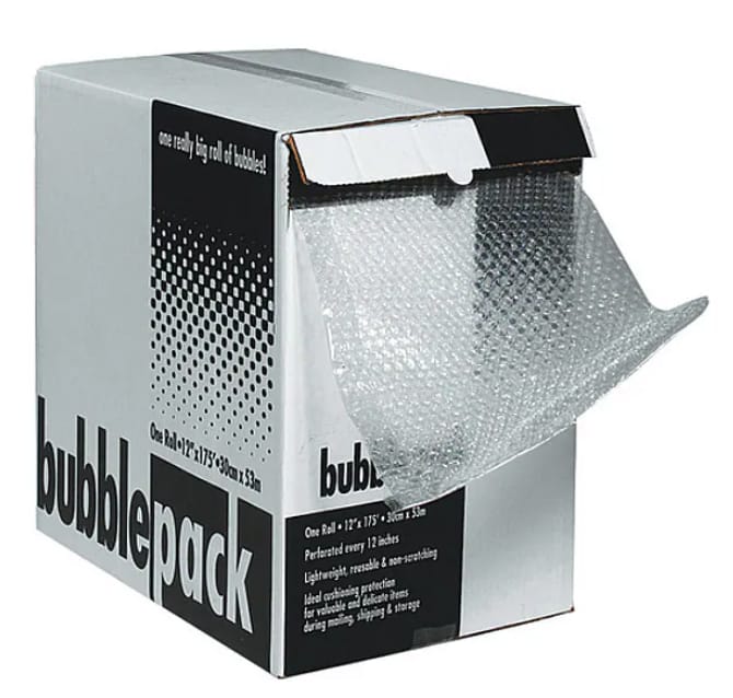 Bubble Dispenser Pack, 5/16" x 12" x 100', Clear, 1/Each