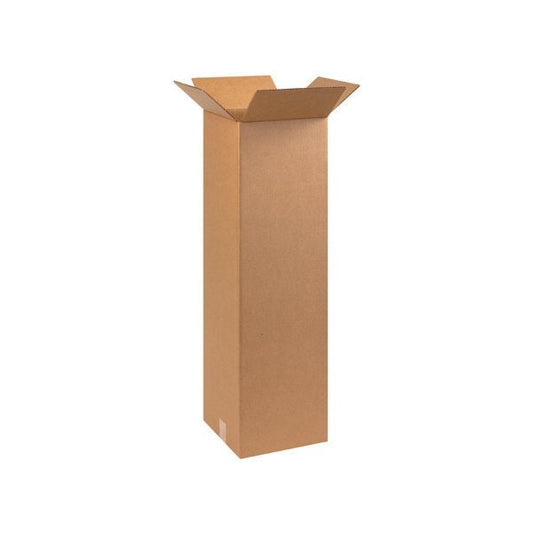 10 x 10 x 30'' Tall Corrugated Boxes, 25PK