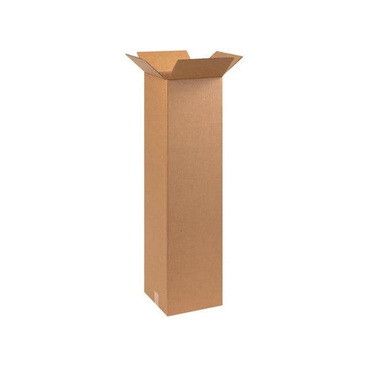 10 x 10 x 40'' Tall Corrugated Boxes, 25PK