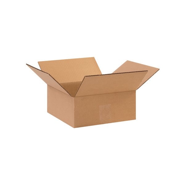 6 x 6 x 2'' Flat Corrugated Boxes, 25PK