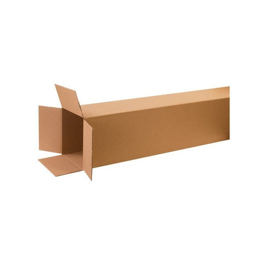 10 x 10 x 60'' Tall Corrugated Boxes, 15PK