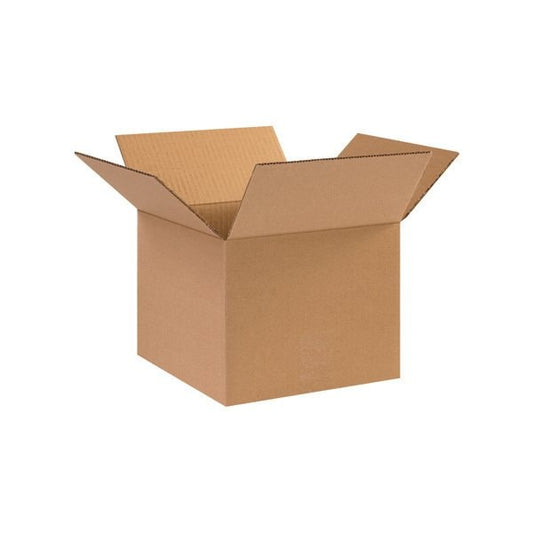 10 x 10 x 8'' Corrugated Boxes, 25PK