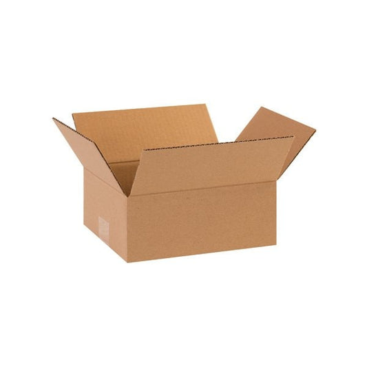10 x 8 x 4'' Flat Corrugated Boxes, 25PK