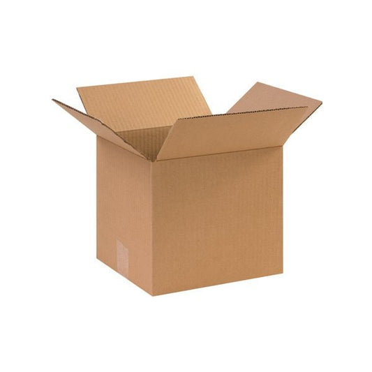 10 x 9 x 9'' Corrugated Boxes, 25PK