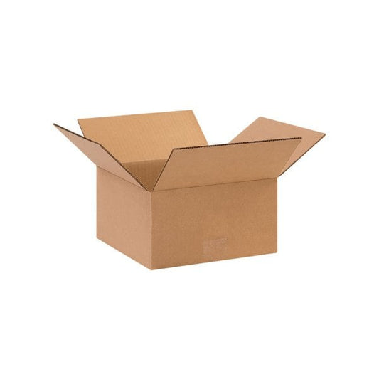 10 x 10 x 5'' Flat Corrugated Boxes, 25PK