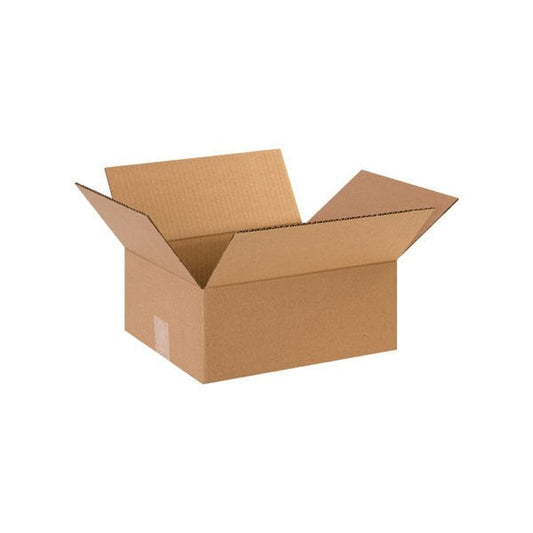 12 x 10 x 5'' Flat Corrugated Boxes, 25PK